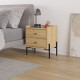 Table de chevet MIRANDA - 45 cm - Chêne