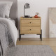 Table de chevet MIRANDA - 45 cm - Chêne