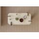 Table basse LINARIA - 120 cm - Travertin & Noyer