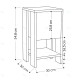 Table d'appoint PIVA - 30 cm - Noyer