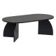 Table basse ovale ELIVA - 120 cm - Chêne cérusé noir