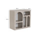 Meuble à niches CASELLA - 80 cm - Travertin & Sable