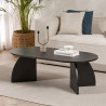 Table basse ovale ELIVA - 120 cm - 3 finitions au choix