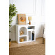 Meuble à niches CASELLA - 80 cm - Blanc mat
