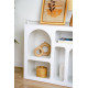 Meuble à niches CASELLA - 80 cm - Blanc mat