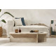 Table basse TIMEO - 120 cm - Façon travertin