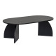 Table basse ovale ELIVA - 120 cm - Chêne cérusé noir