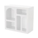 Meuble à niches CASELLA - 80 cm - Blanc mat