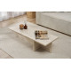 Table basse TIMEO - 120 cm - Façon travertin