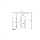 Meuble à niches CASELLA - 80 cm - Blanc mat