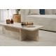 Table basse TIMEO - 120 cm - Façon travertin