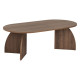 Table basse ovale ELIVA - 120 cm - Noyer