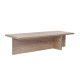 Table basse TIMEO - 120 cm - Façon travertin