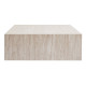 Table basse CUBRA - 90 cm - Façon travertin