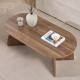 Table basse ovale ELIVA - 120 cm - Noyer
