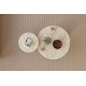 Duo de tables basses GEMELLA - 70 & 40 cm - Travertin & Noyer