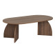 Table basse ovale ELIVA - 120 cm - Noyer