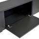 Meuble TV LEVANTO - 180 cm - Anthracite & Acier Noir