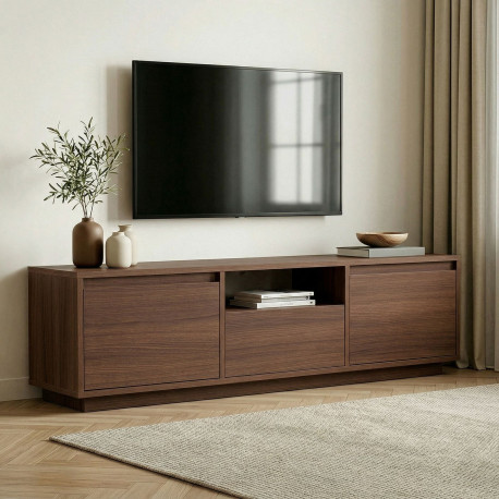 Meuble TV ARDENA - 160 cm - Noyer