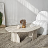 Table basse organique ROVENA - 100 cm - 4 finitions au choix