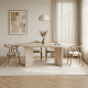 Table à manger Extensible VERONA - 160 à 200 cm - Façon travertin