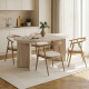 Table à manger Extensible VERONA - 160 à 200 cm - Façon travertin