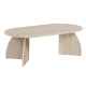 Table basse ovale ELIVA - 120 cm - Façon travertin