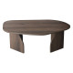 Table basse ovale ROVENA - 100 cm - Noyer