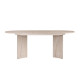Table à manger Extensible VERONA - 160 à 200 cm - Façon travertin