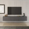 Meuble TV suspendu NORDEA - 150 cm - 2 finitions au choix