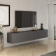 Meuble TV suspendu NORDEA - 150 cm - Anthracite