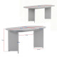 Table à manger Extensible VERONA - 160 à 200 cm - Façon travertin