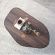 Table basse ovale ROVENA - 100 cm - Noyer