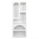 Colonne de rangement CUEVA - 150 cm - Blanc mat