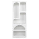 Colonne de rangement CUEVA - 150 cm - Blanc mat