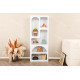 Colonne de rangement CUEVA - 150 cm - Blanc mat