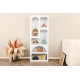 Colonne de rangement CUEVA - 150 cm - Blanc mat