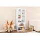 Colonne de rangement CUEVA - 150 cm - Blanc mat