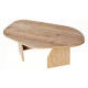 Table basse ovale ROVENA - 100 cm - Chêne