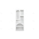 Colonne de rangement CUEVA - 150 cm - Blanc mat