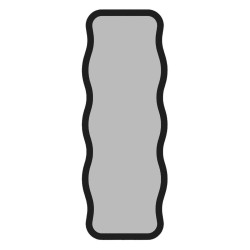 Miroir sur pied ONDARA - Black - 160 cm