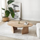 Table basse ovale ROVENA - 100 cm - Chêne
