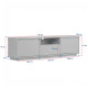Meuble TV ARDENA - 160 cm - Chêne