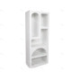 Colonne de rangement CUEVA - 150 cm - Blanc mat