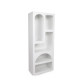 Colonne de rangement CUEVA - 150 cm - Blanc mat