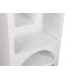 Colonne de rangement CUEVA - 150 cm - Blanc mat