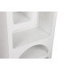 Colonne de rangement CUEVA - 150 cm - Blanc mat