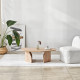 Table basse ovale ROVENA - 100 cm - Chêne
