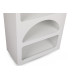 Colonne de rangement CUEVA - 150 cm - Blanc mat