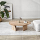 Table basse ovale ROVENA - 100 cm - Chêne